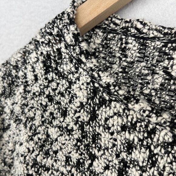 EILEEN FISHER Sweater M Cotton Viscose Slub Melange Chunky Knit Pullover Gray - Picture 7 of 16